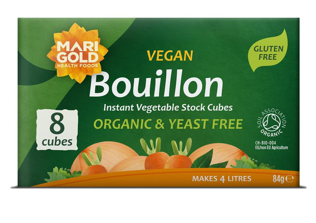 Marigold Organic Yeast Free Stock Cube Green 12 x 8 - Greenlands Health Store