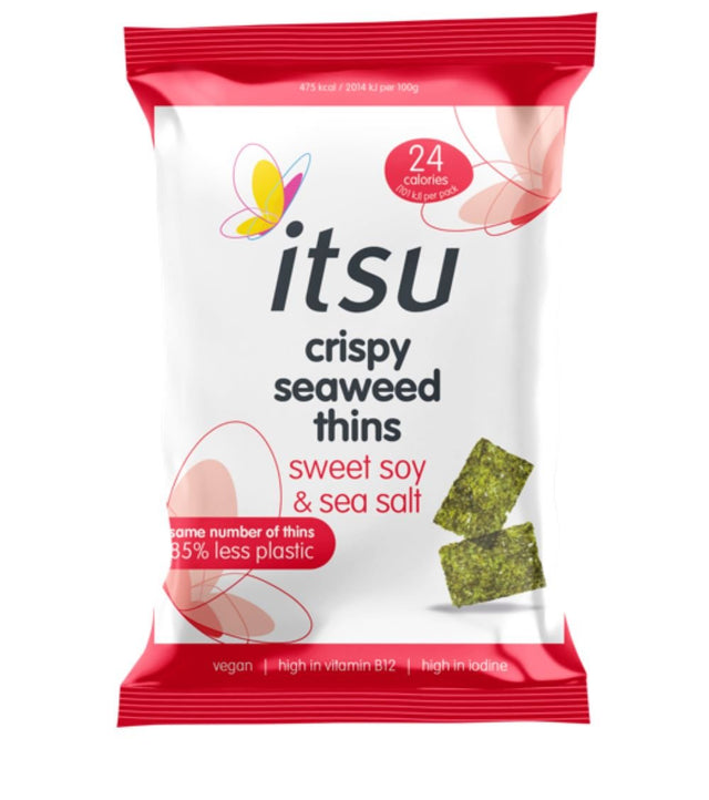 Sweet Soy & Sea Salt Crispy Seaweed Thins 5g - Greenlands Health Store