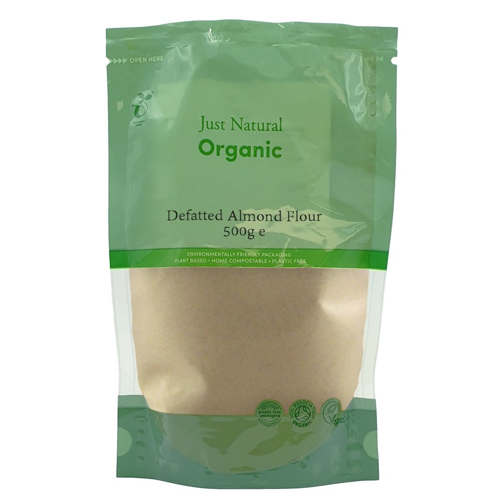 Organic Defatted Almond Flour 500g - Greenlands Health Store
