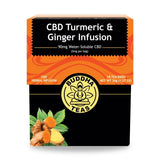 Turmeric & Ginger Tea - with CBD. 18 tea bags - Greenlands Health Store