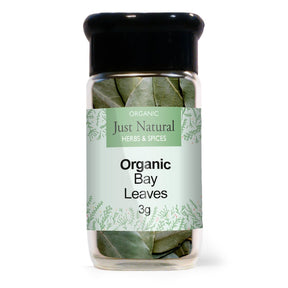 Organic Bay Leaves (Glass Jar) 3g - Greenlands Health Store