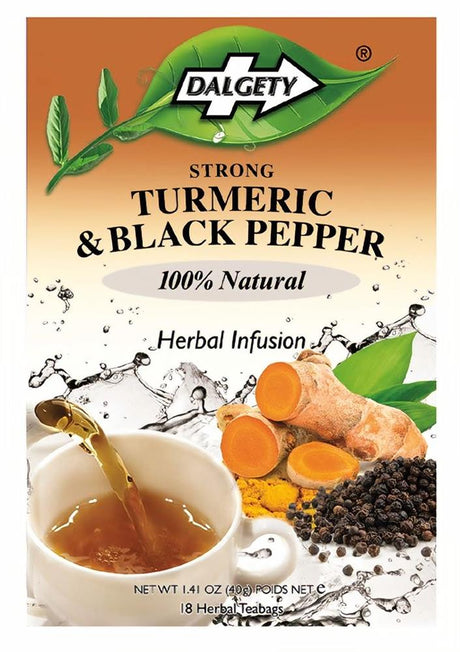 Dalgety Turmeric & Black Pepper 18 Teabag - Greenlands Health Store