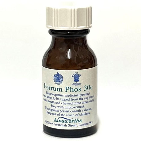 Ferrum Phos 30C Single Counter Remedy 120 tabs - Greenlands Health Store