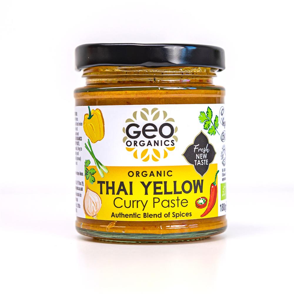Pastes - Organic Thai Yellow Curry Paste 180g - Greenlands Health Store