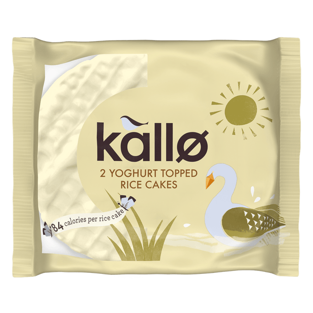 Kallo Yogurt Topped Rice Cake 33g - Greenlands Health Store