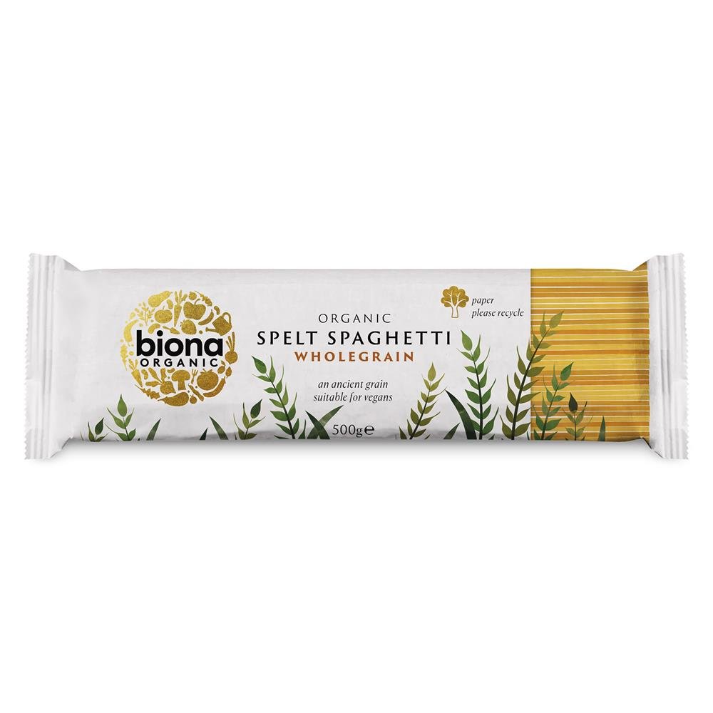 Organic Wholegrain Spelt Spaghetti Pasta 500g - Greenlands Health Store