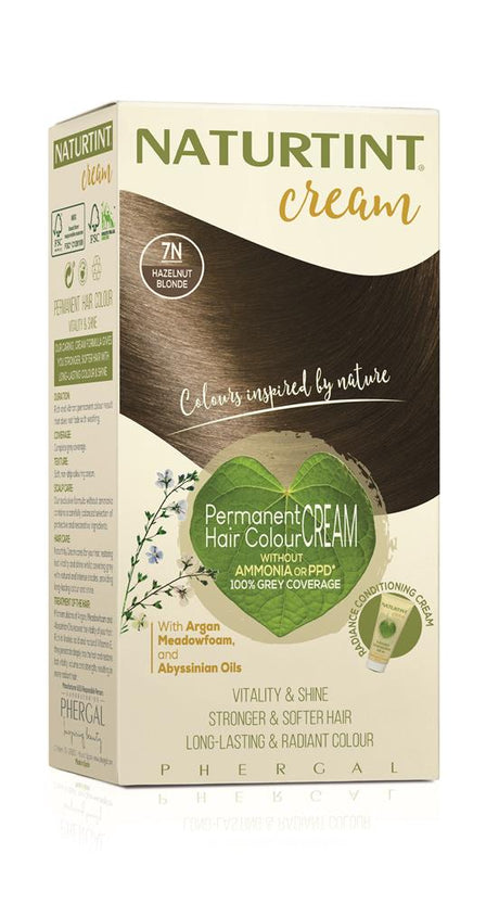 Hair Colour Cream 7N Hazelnut Blonde 155ml - Greenlands Health Store