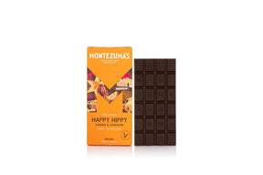 Happy Hippy 74% Dark Organic with Orange & Geranium 90g - Greenlands Health Store