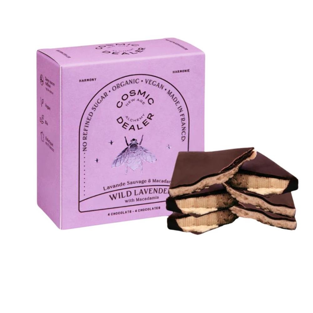 Mini Chocolate Box Lavender Macadamia - Box of 4 Bites 80g - Greenlands Health Store