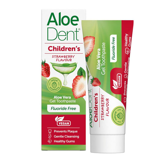 Children's Aloe Vera Toothpaste 50ml Strawberry - Greenlands Health Store