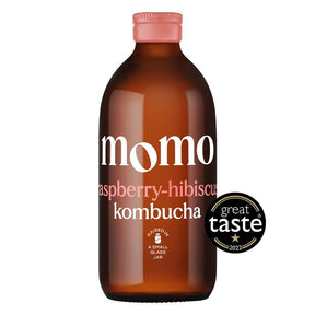 Organic Raspberry - Hibiscus Kombucha 330ml - Greenlands Health Store
