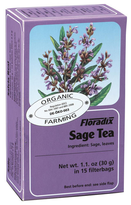 Sage Organic Herbal Tea 15 filterbags - Greenlands Health Store