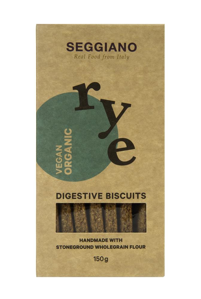 Seggiano Organic Rye Digestive Biscuits 150g - Greenlands Health Store