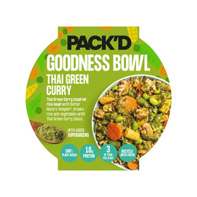 Goodness Bowl Thai Green Curry 350g - Greenlands Health Store