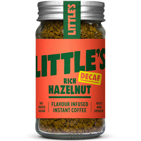 Decaf Instant coffee infused with the taste of rich hazelnut 50g - Greenlands Health Store