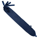 Long Hot Water Bottle Luxury Fleece Navy - Bottle and cover - Greenlands Health Store