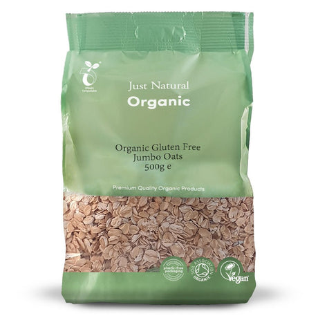 Organic Gluten Free Jumbo Oats 500g - Greenlands Health Store