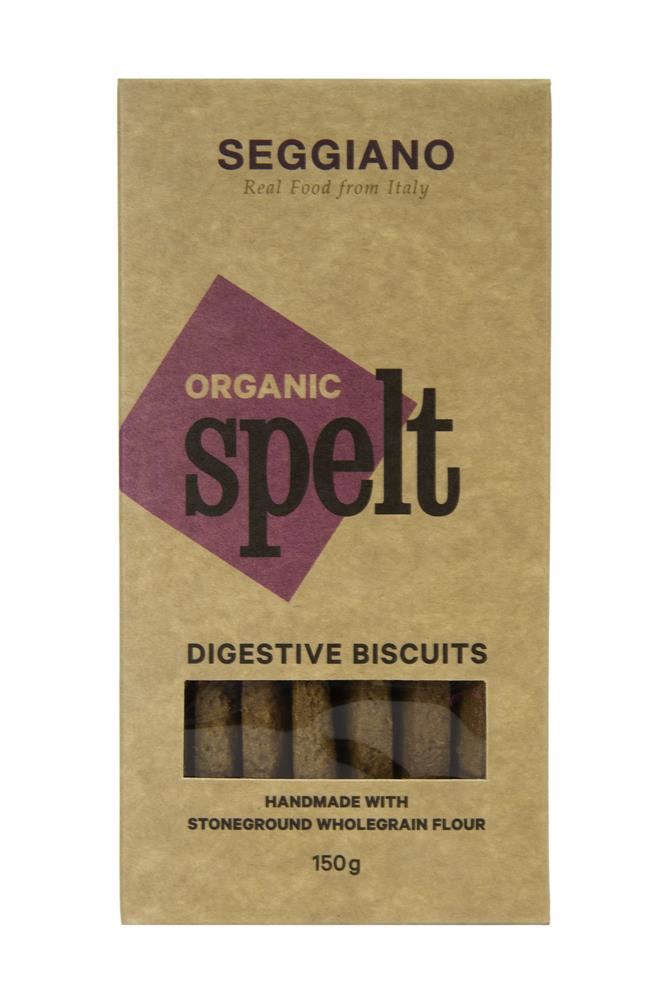 Seggiano Organic Spelt Digestive Biscuits 150g - Greenlands Health Store