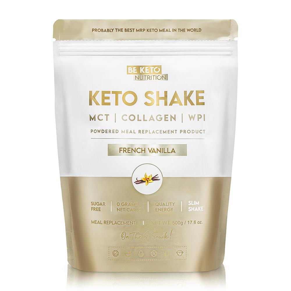 BeKeto - Diet Keto Shake French Vanilla 500g - Greenlands Health Store