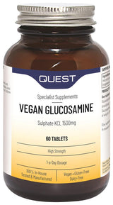 VEGAN GLUCOSAMINE SULPHATE KCI 1500mg 60 tabs - Greenlands Health Store
