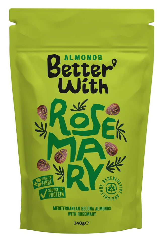 Better With Rosemary Almonds 140g - Greenlands Health Store