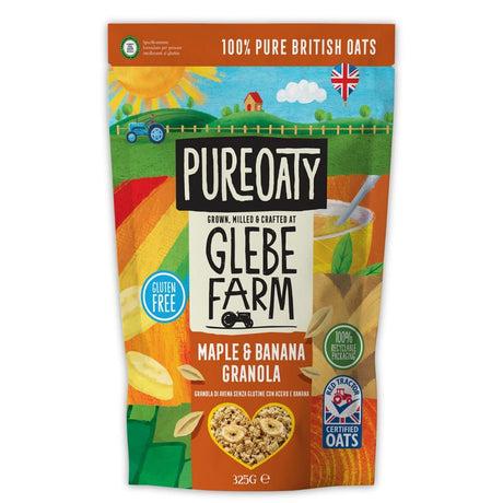 Gluten Free PureOaty Maple & Banana Granola 325g - Greenlands Health Store
