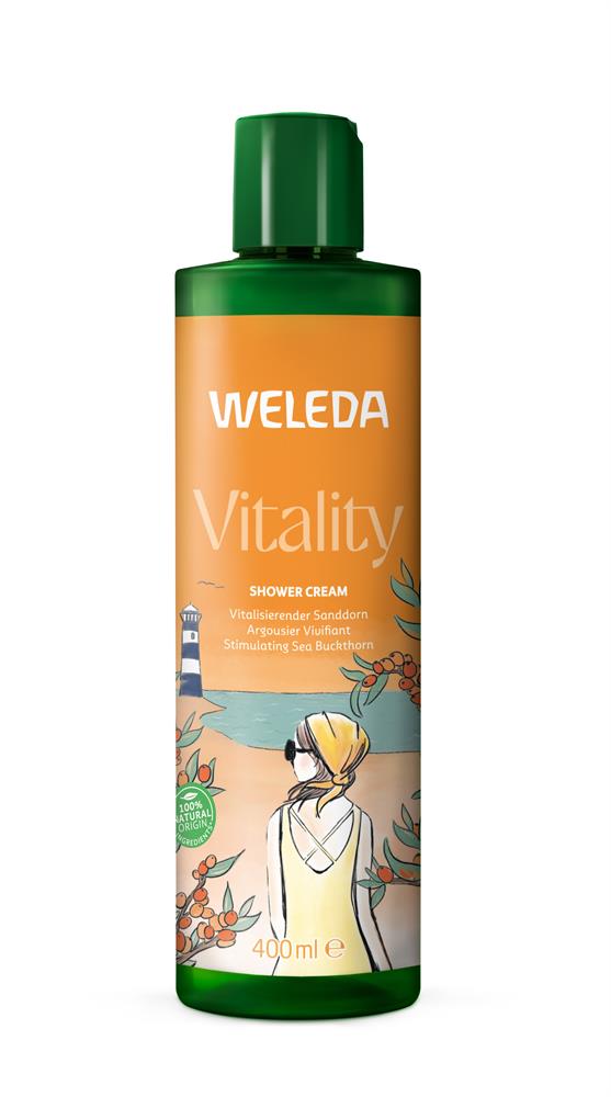 Weleda Vitality Shower Cream Sea Buckthorn - Greenlands Health Store