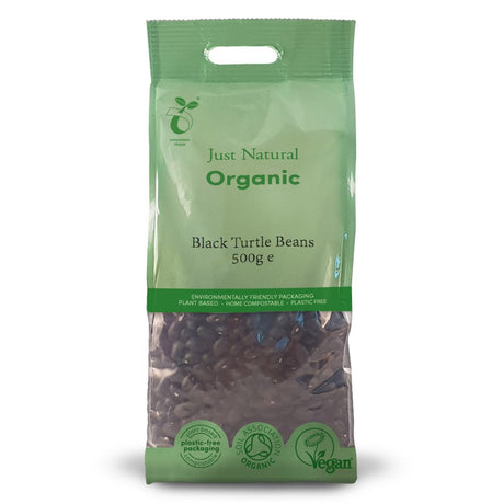 Organic Black Turtle Beans 500g - Greenlands Health Store