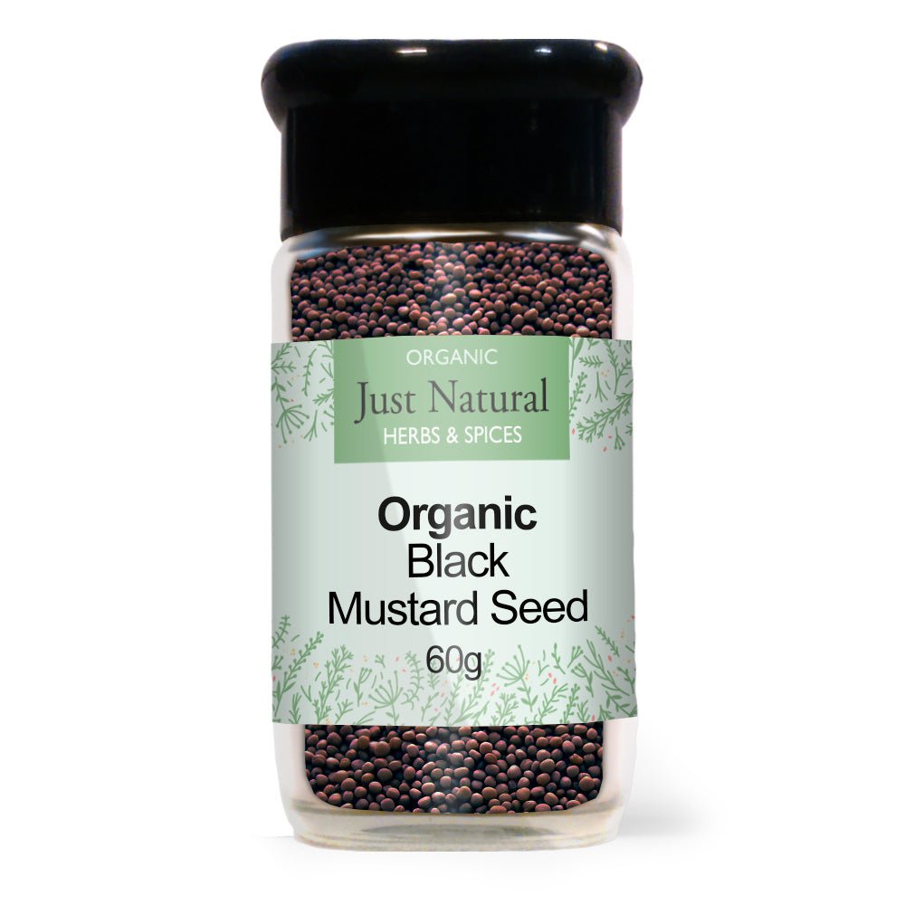 Organic Brown Mustard Seed (Glass Jar) 60g - Greenlands Health Store
