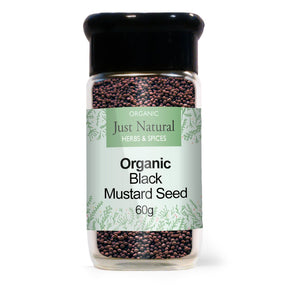 Organic Brown Mustard Seed (Glass Jar) 60g - Greenlands Health Store