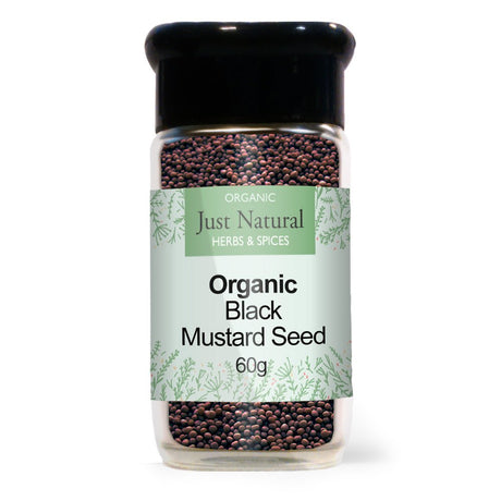 Organic Brown Mustard Seed (Glass Jar) 60g - Greenlands Health Store