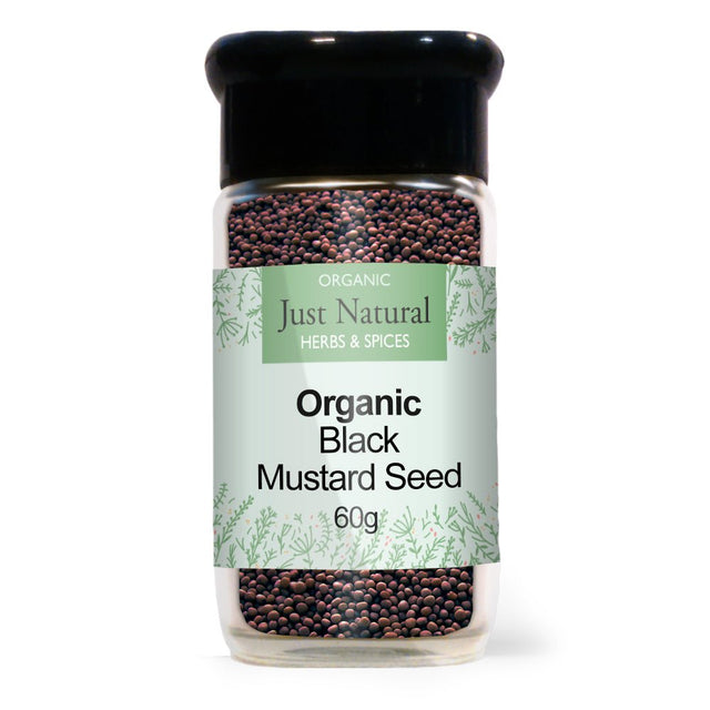 Organic Brown Mustard Seed (Glass Jar) 60g - Greenlands Health Store