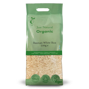 Organic Basmati White Rice 500g - Greenlands Health Store