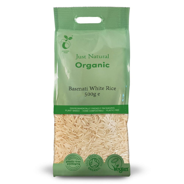 Organic Basmati White Rice 500g - Greenlands Health Store