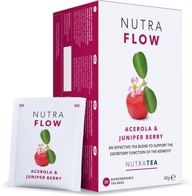 Nutra Flow Tea - 20 Herbal Tea Bags - Greenlands Health Store