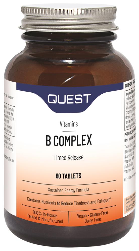 B COMPLEX (TIMED RELEASE) 60 tabs - Greenlands Health Store