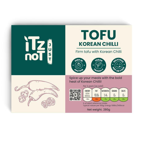 Korean Chilli Tofu 280g (Extra Firm) - Greenlands Health Store