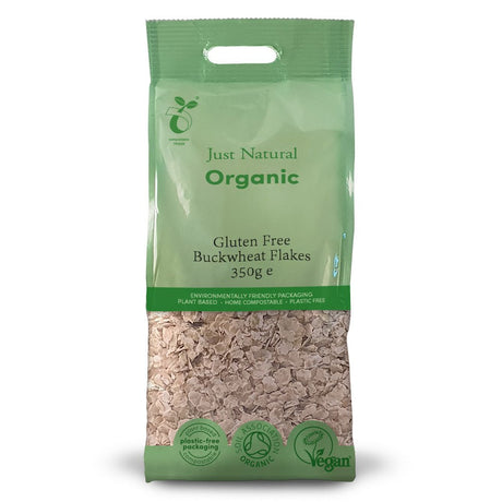Organic Gluten Free Buckwheat Flakes 350g - Greenlands Health Store