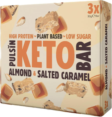 Keto Almond & Salted Caramel Multipack 3x30g - Greenlands Health Store