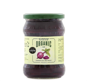 Organic Raw Fermented Sliced Beetroot 500g - Greenlands Health Store