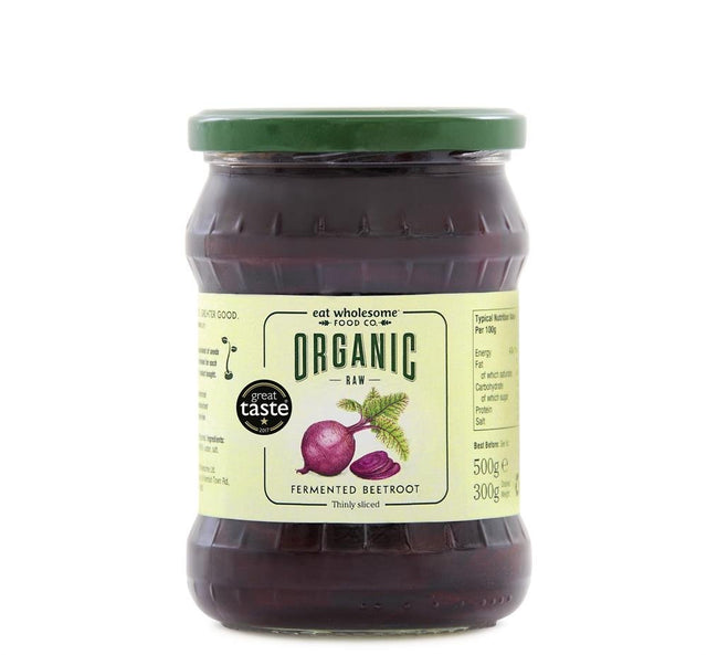 Organic Raw Fermented Sliced Beetroot 500g - Greenlands Health Store