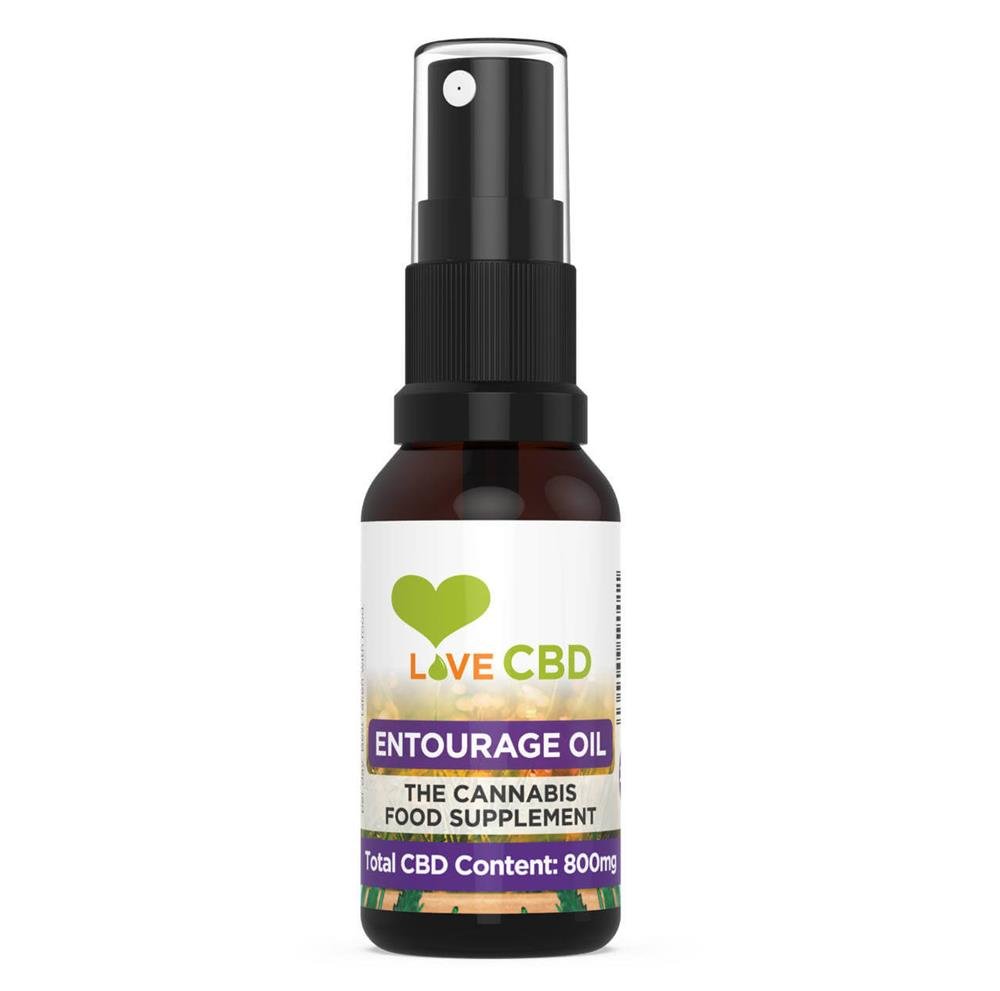 Love CBD 800mg Entourage oil 20ml - Greenlands Health Store