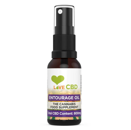 Love CBD 800mg Entourage oil 20ml - Greenlands Health Store
