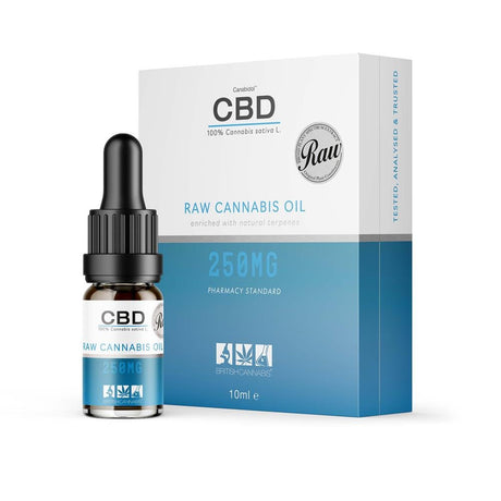 Canabidol CBD Oil Dropper (RAW) 250mg 10ml - Greenlands Health Store