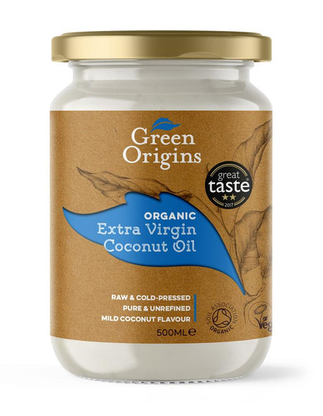 Organic Extra Virgin Coconut Oil 500ml - Greenlands Health Store