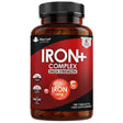 Iron Vitamin C & B12 - 180 Vegan Tablets - Greenlands Health Store