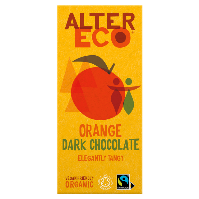 AlterEco Organic Dark Chocolate with Orange 100g - Greenlands Health Store