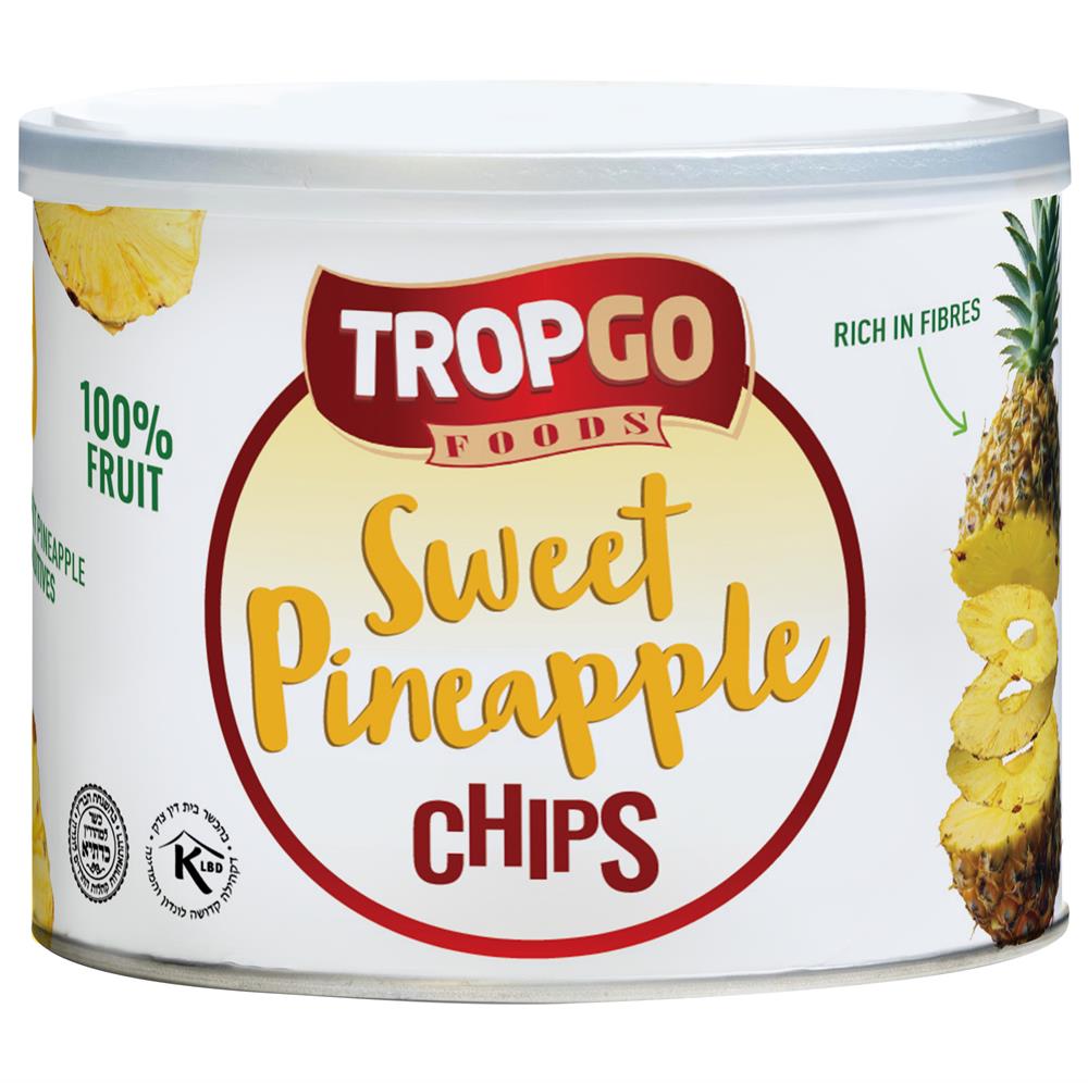 Tropgo Sweet Pineapple Chips 25g - Greenlands Health Store