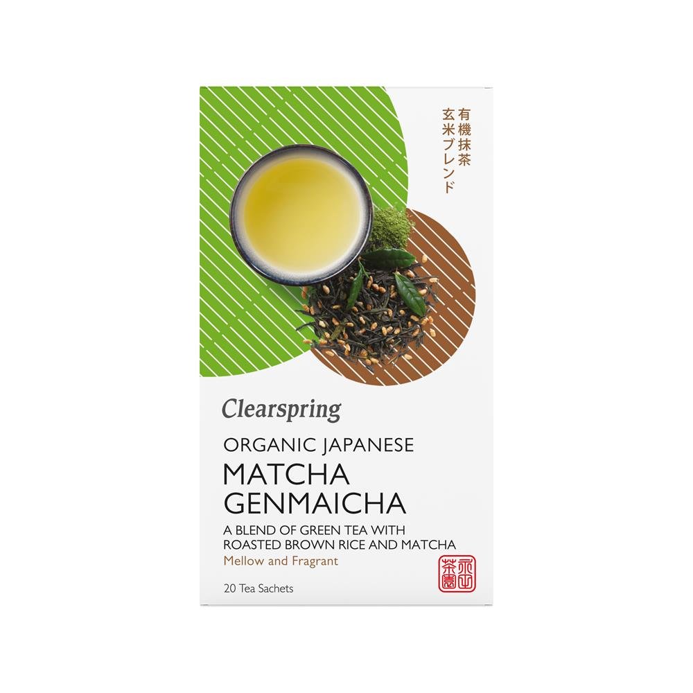 Organic Japanese Matcha Genmaicha 20 bags - Greenlands Health Store