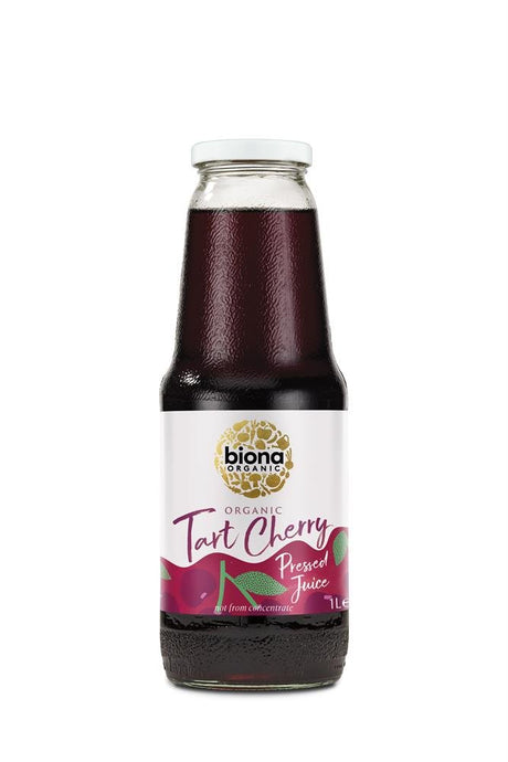 Organic Tart Cherry Juice Pure 1000ml - Greenlands Health Store